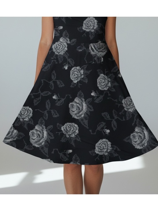 LuLaRoe Dresses & Skirts - NEW• Unique Digitized Roses Carly Swing Dress• M